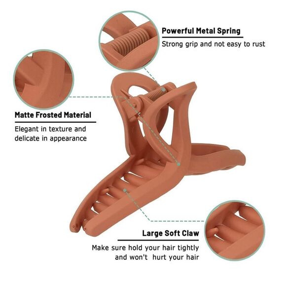 NWT Wool + Pepper Co. Jaw Claw Clip - Picture 4 of 7